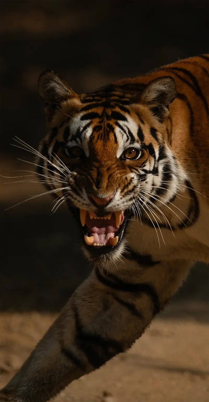 Tigress Snarling