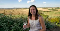 Guest on a private wine tasting, Tuscany, Italy.