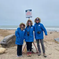 Warning sign for polar bears in Churchill.