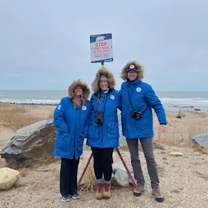 Warning sign for polar bears in Churchill.