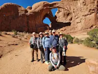 Nat Hab guests, Arches National Park, Utah.