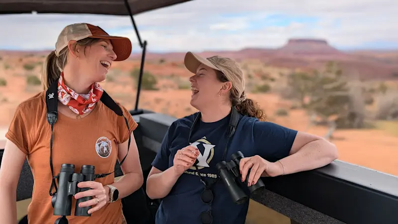 Nat Hab guests, Moab, Utah.