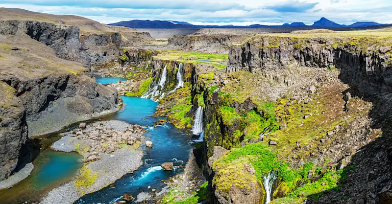 Sigoldugljufur Canyon, Iceland.