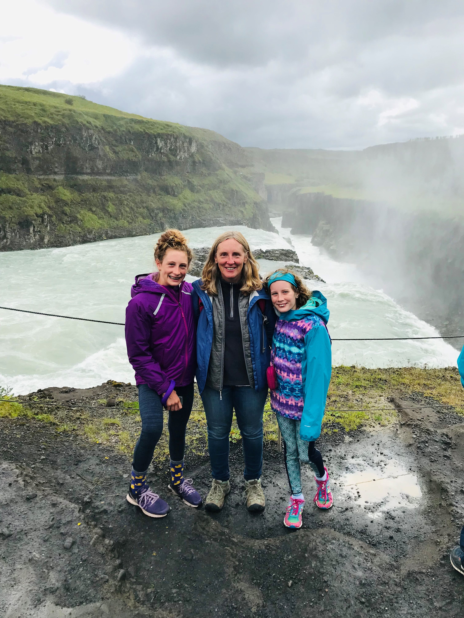 Waterfall in Iceland. 