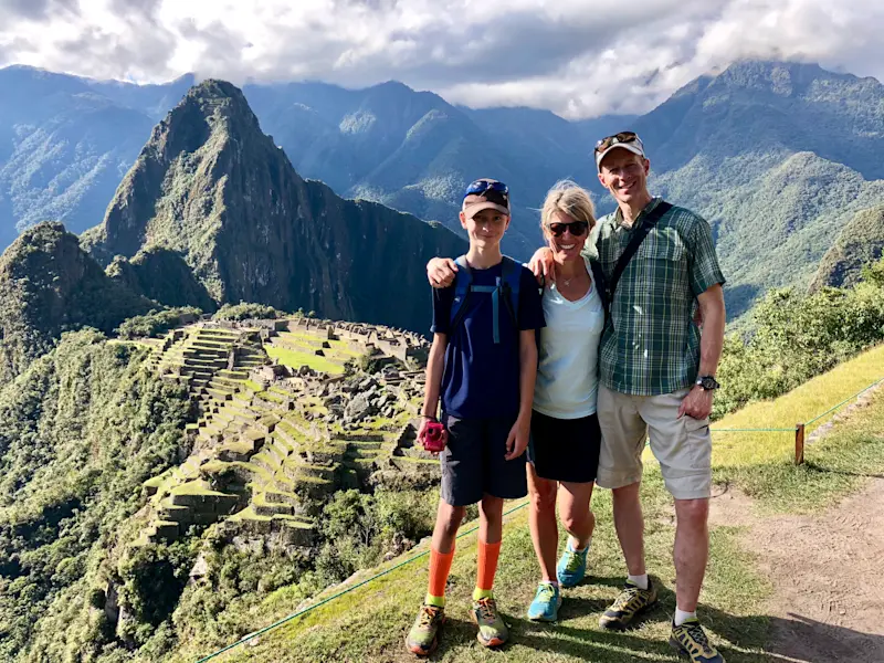 The “classic shot” in Machu Picchu, Peru.