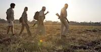 Walking safari, Katavi National Park, Tanzania.