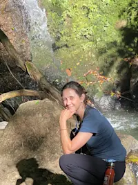 Sitting by the river in San Jose, Costa Rica.
