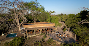 Aerial view of the camp