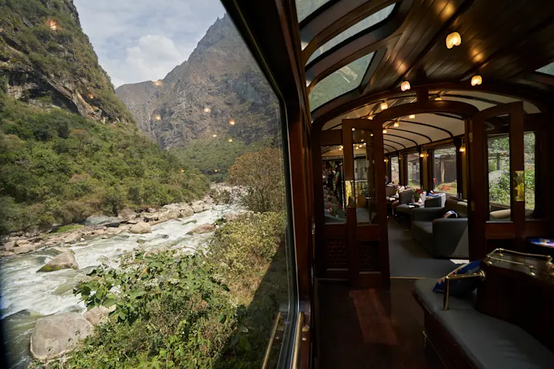 Vistadome train, Peru.
