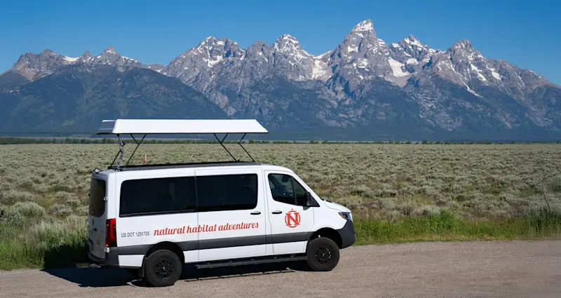 Nat Hab’s North America Safari Cruiser, Grand Teton National Park, Wyoming.