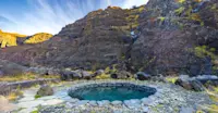 Husafell canyon baths, Iceland.