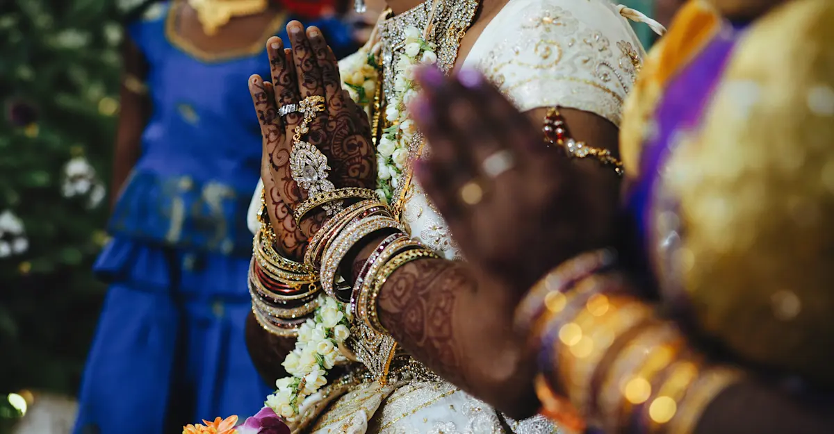 Traditional Hindu wedding ceremony, India.