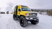 Private snowcoach tour, Yellowstone National Park, Wyoming.