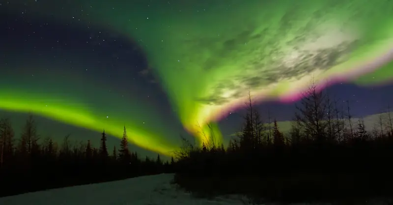 Northern lights, Churchill, Manitoba