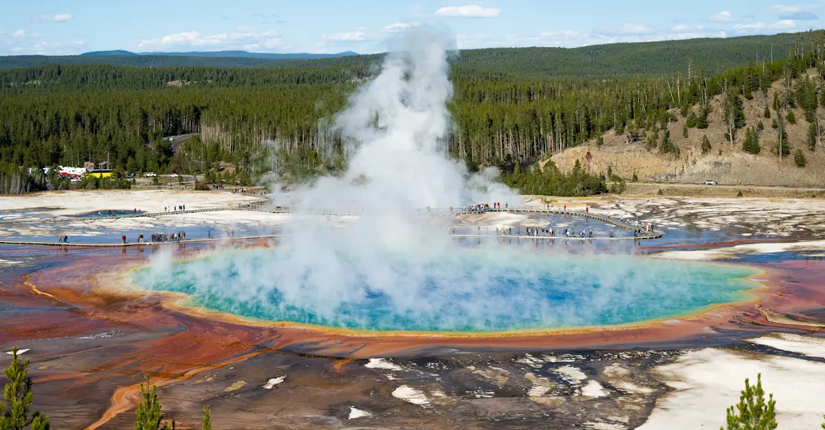 Grand Prismatic Spring, Yellowstone National Park.