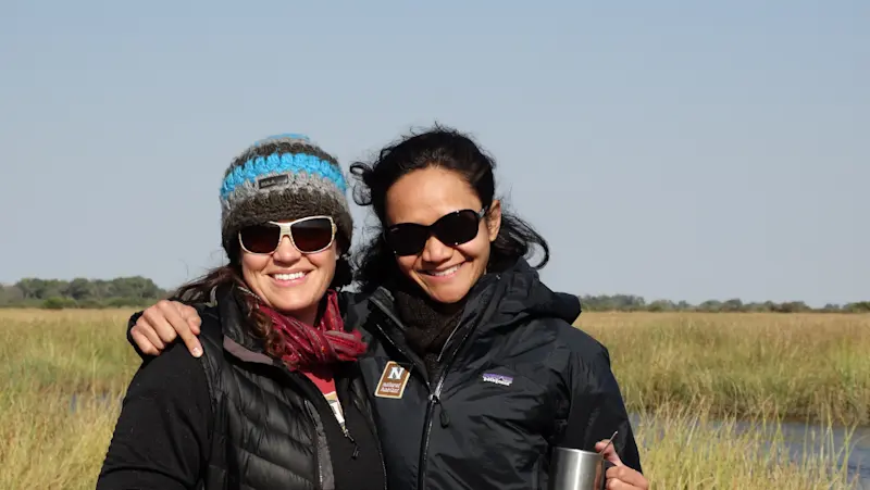 On Safari with a dear friend in Botswana.