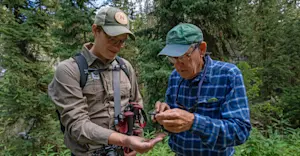 Nat Hab guest and Expedition Leader, Grand Teton National Park, Wyoming.