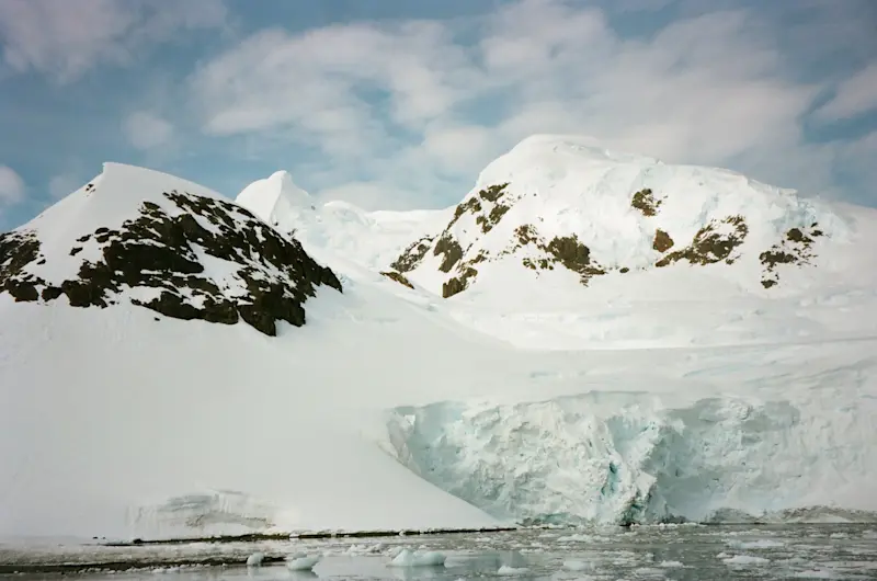 My film photo of our camp site on Antarctica.