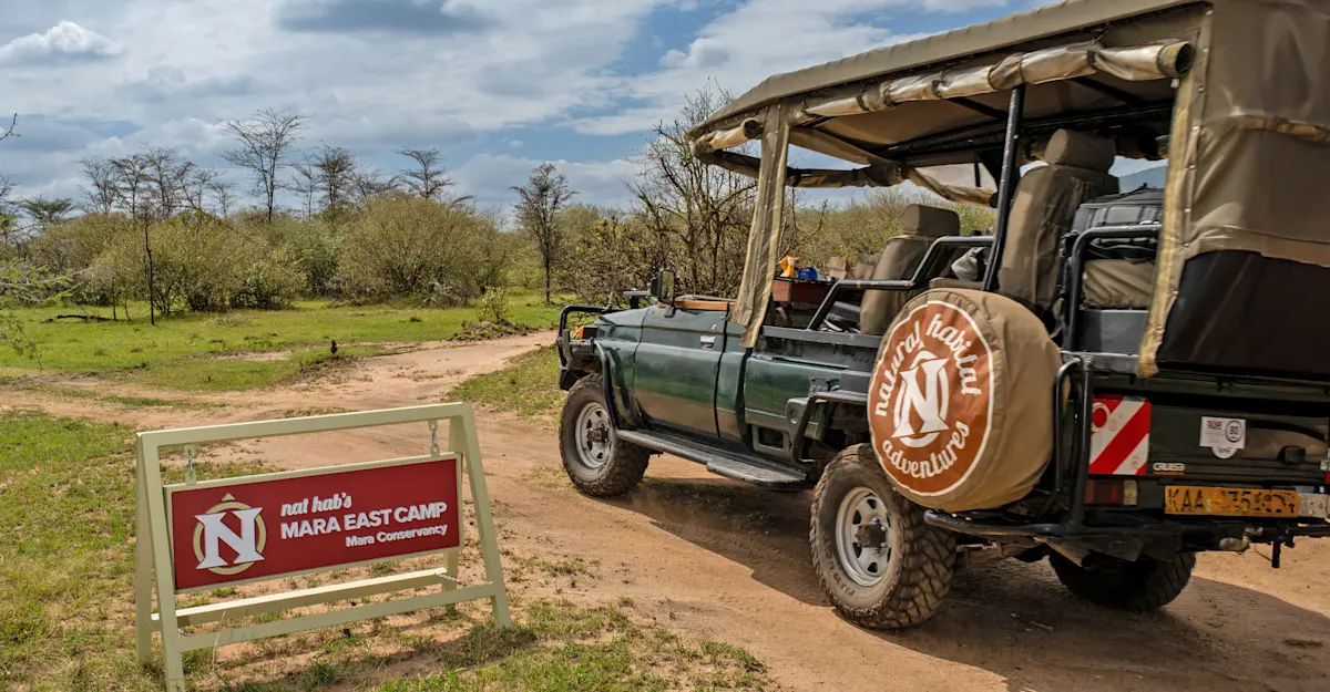 Nat Hab's Mara East Camp, Private Mara Conservancy, Kenya.
