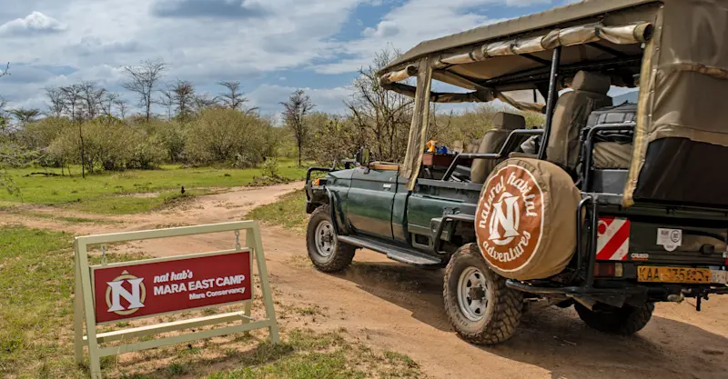 Nat Hab's Mara East Camp, Private Mara Conservancy, Kenya.