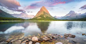Swiftcurrent Lake, Glacier National Park, Montana.