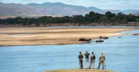 Walking safari, Luangwa Valley, Zambia.