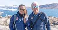 Nat Hab guests, Sermilik Fjord, Greenland.