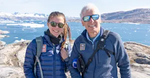 Nat Hab guests, Sermilik Fjord, Greenland.