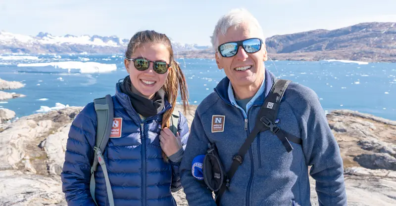 Nat Hab guests, Sermilik Fjord, Greenland.