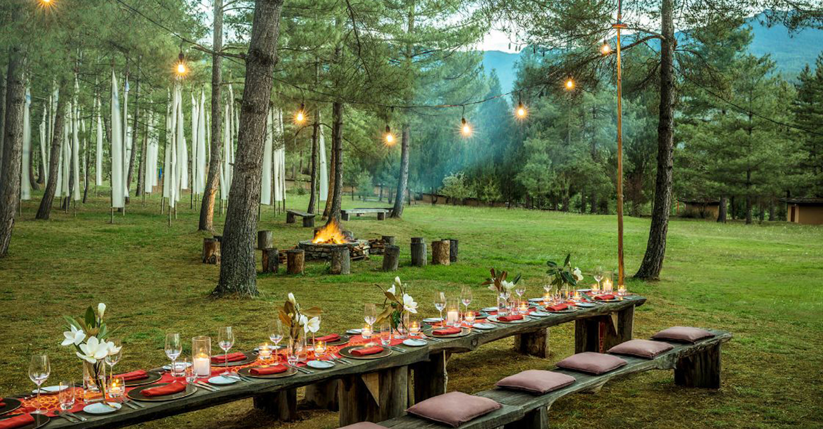 Dinner in the Archery field