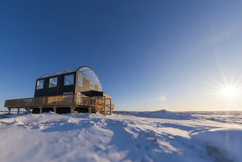 Nat Hab's Boreal Lounge, Churchill, Manitoba.