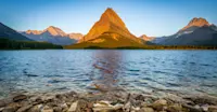 Sunrise from Swiftcurrent Lake, Glacier National Park
