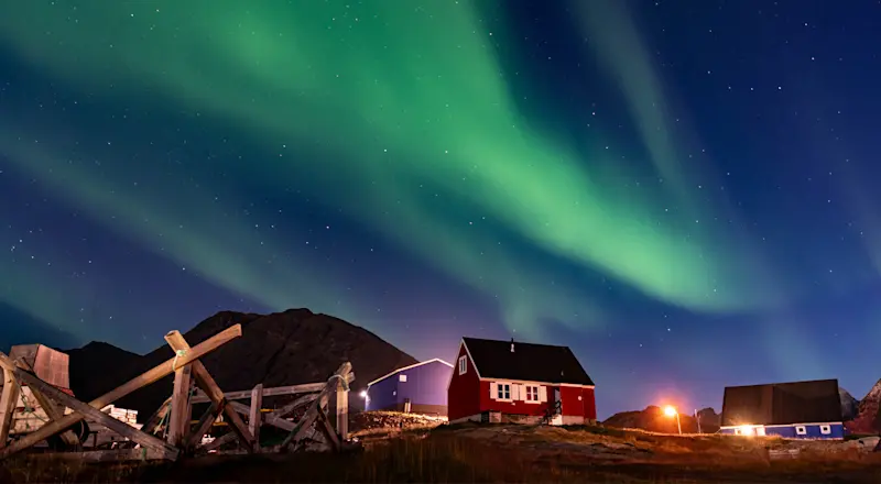 Northern lights, Greenland.