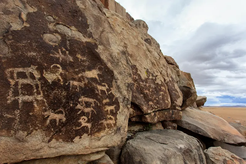Petroglyphs, Ikh Nart Nature Reserve, Mongolia.