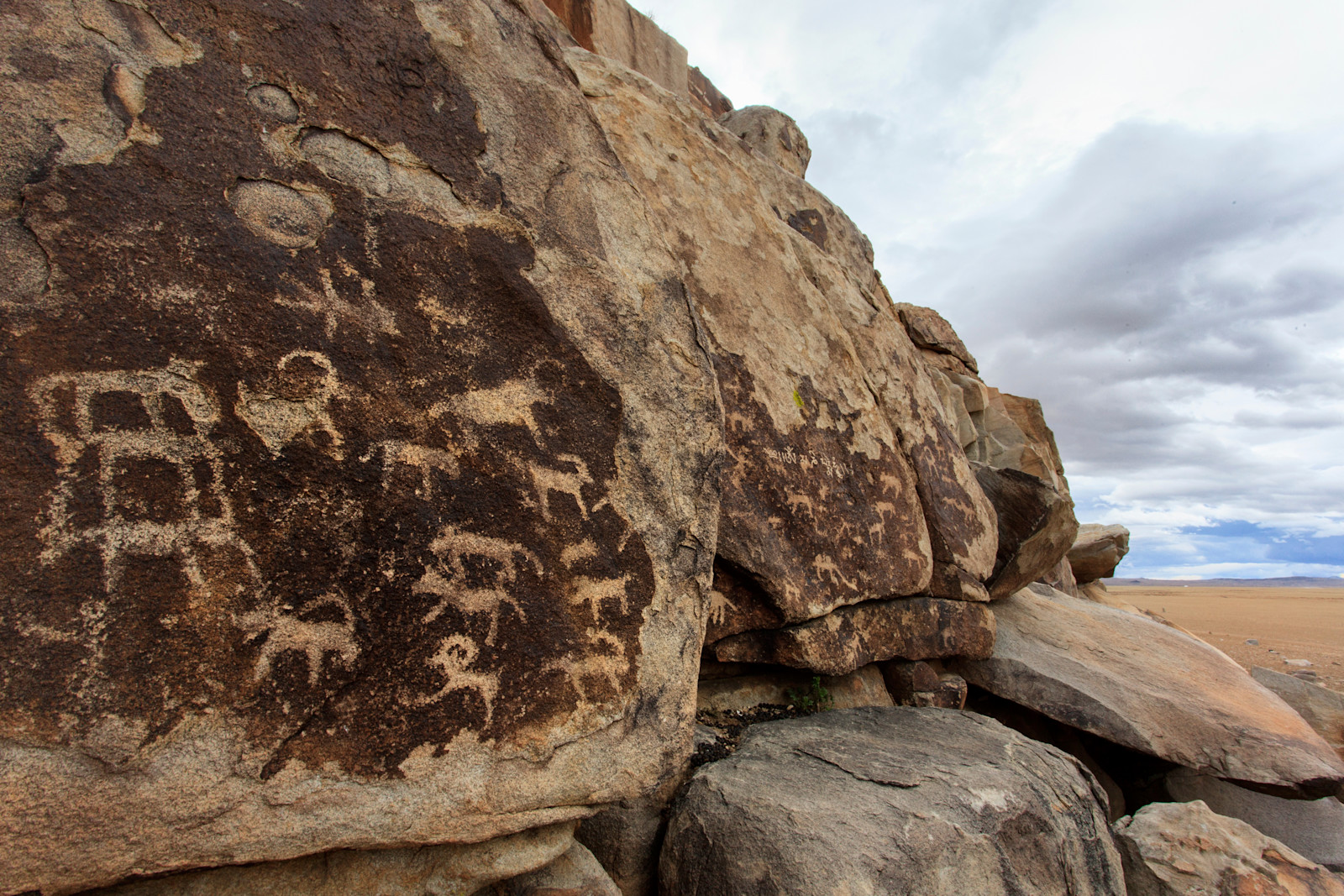 Petroglyphs, Ikh Nart Nature Reserve, Mongolia.
