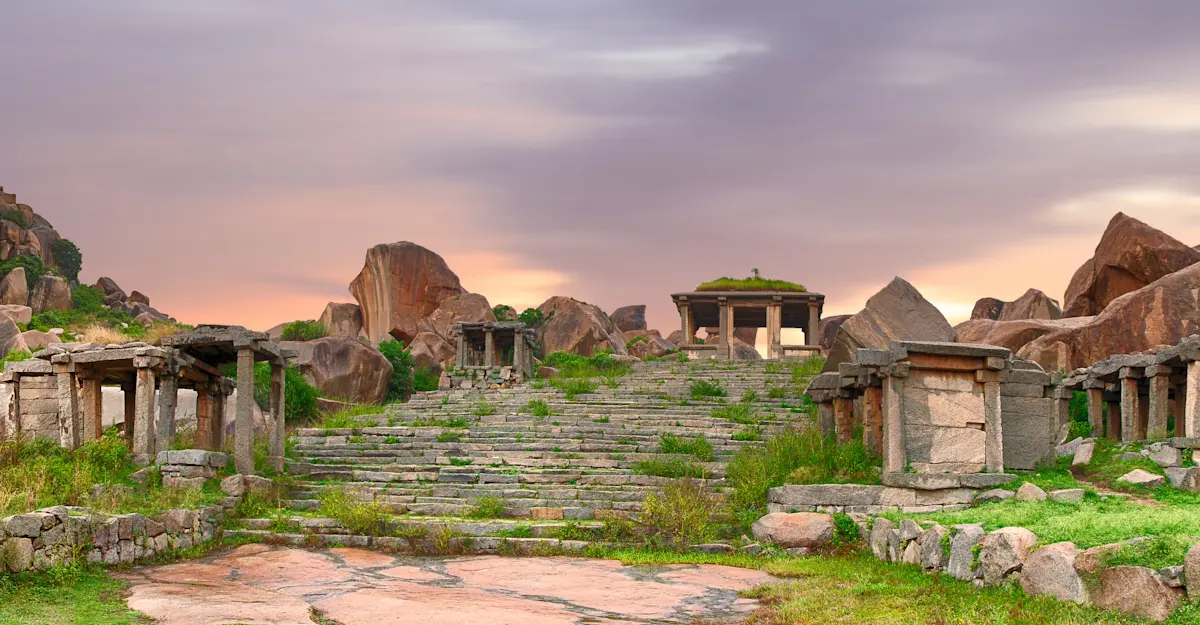 Vijayanagara Ruins, Hampi, India.