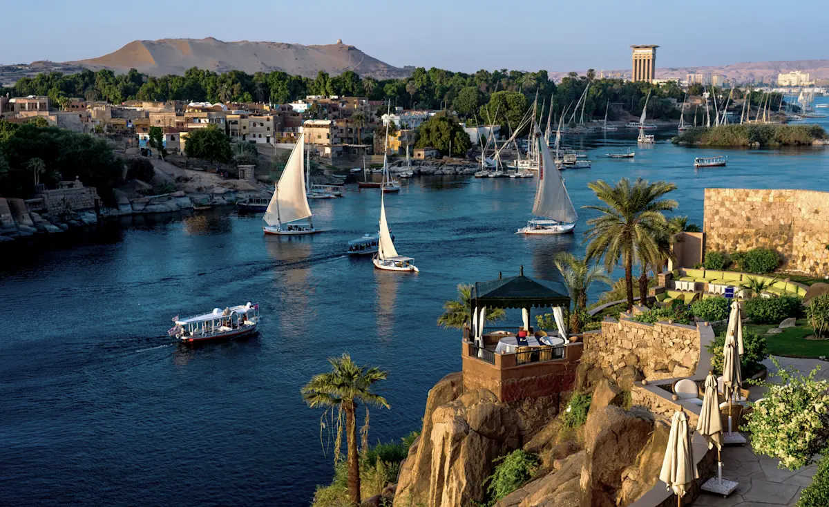 Nile river, Aswan, Egypt.