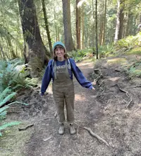 Exploring the magical rainforest in Oregon.