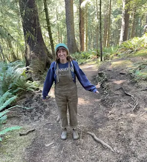 Exploring the magical rainforest in Oregon.