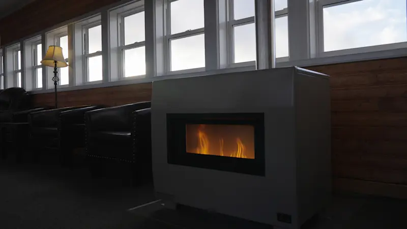 Lounge area at Nat Hab's Tundra Lodge