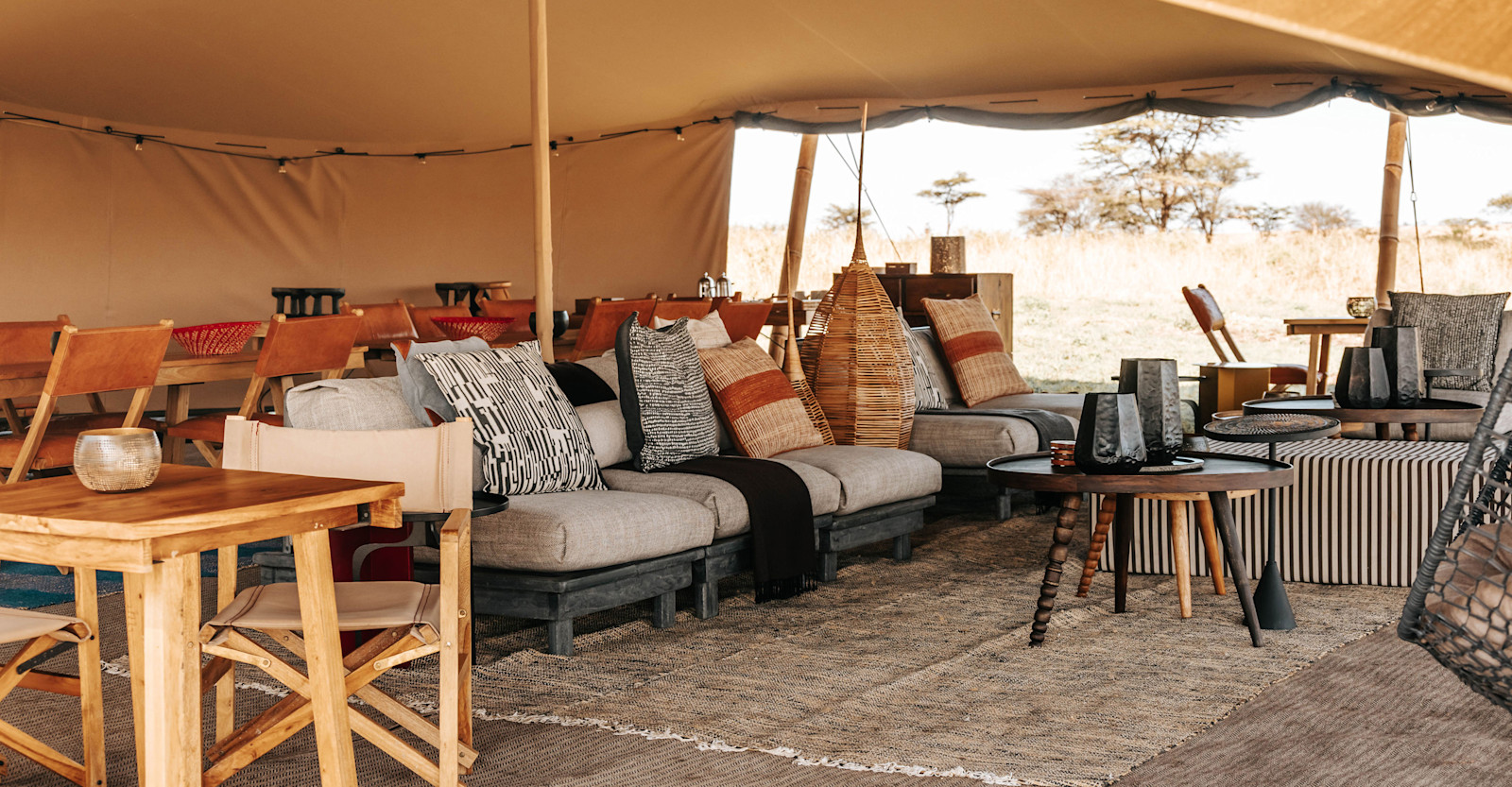 Main tent interior