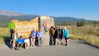 Making our way through the Glacier National Park in Montana. 
