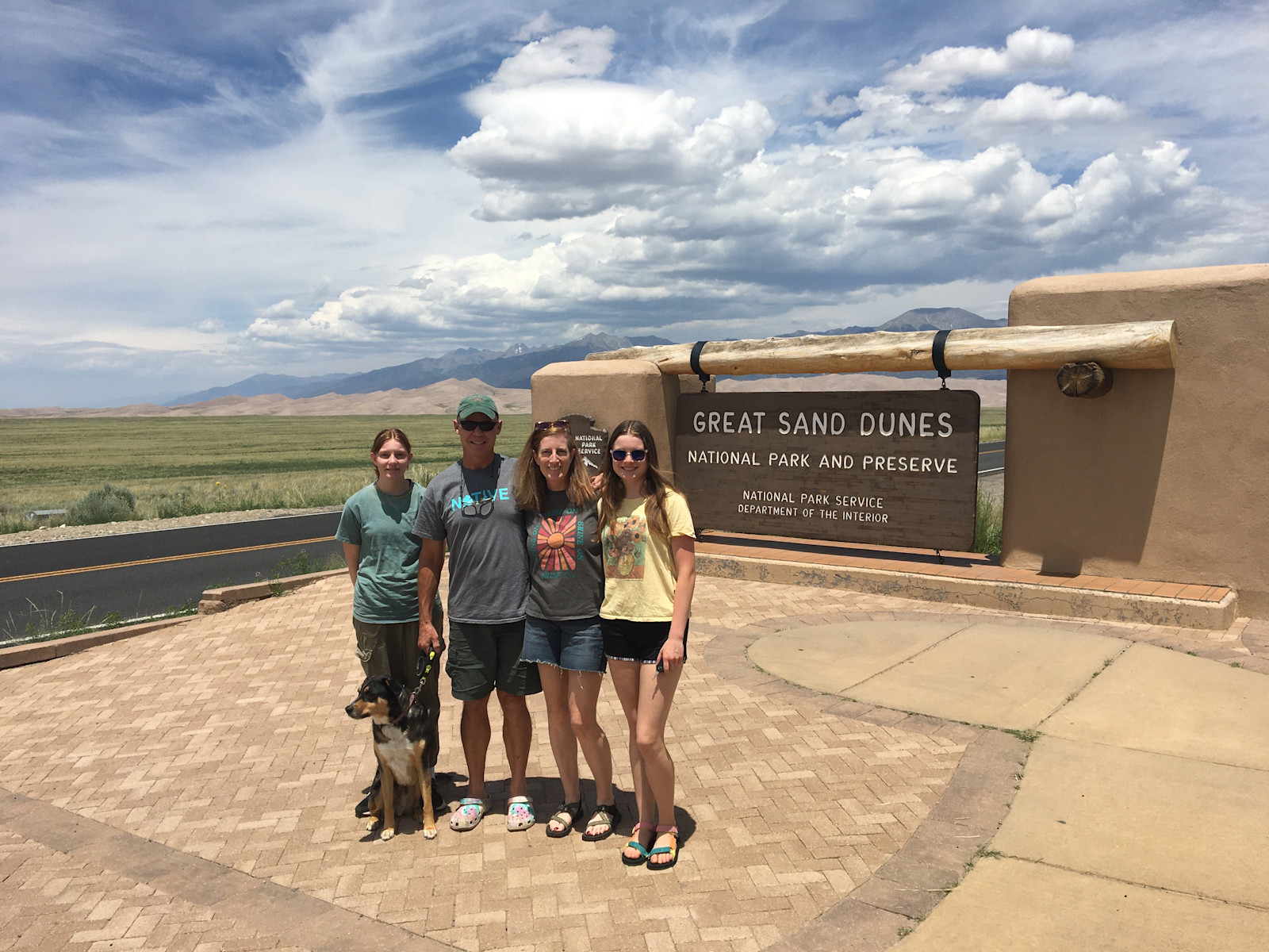In the Great Sand Dunes National Park in Colorado. 