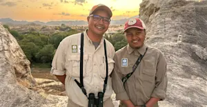 Nat Hab Expedition Leaders, Isalo National Park, Madagascar.