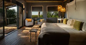 Guest tent interior