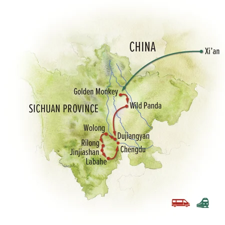 Trip route map