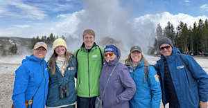 Nat Hab guests, Yellowstone National Park, Wyoming.