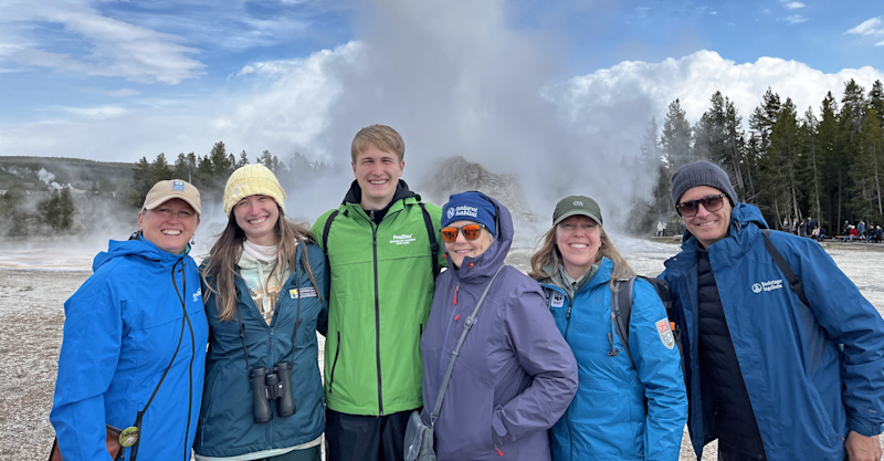 Nat Hab guests, Yellowstone National Park, Wyoming.