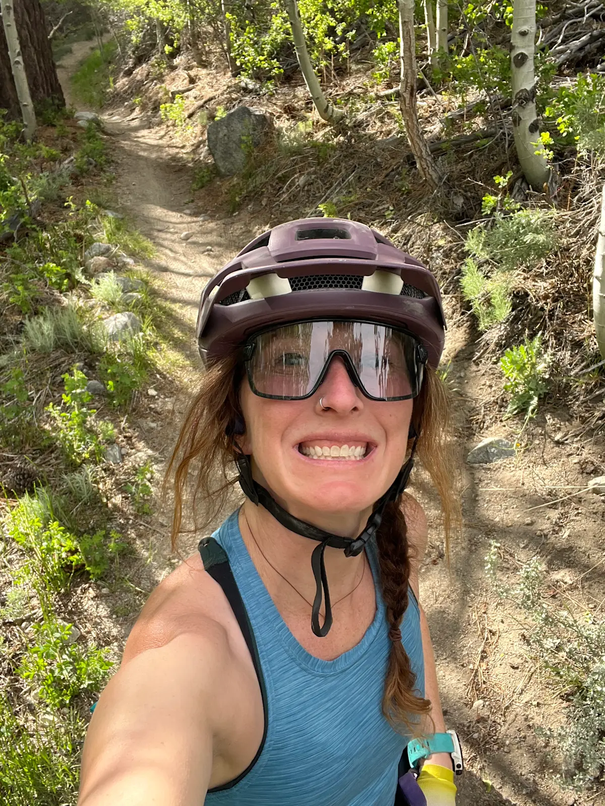 Mountain biking in Bishop, California.