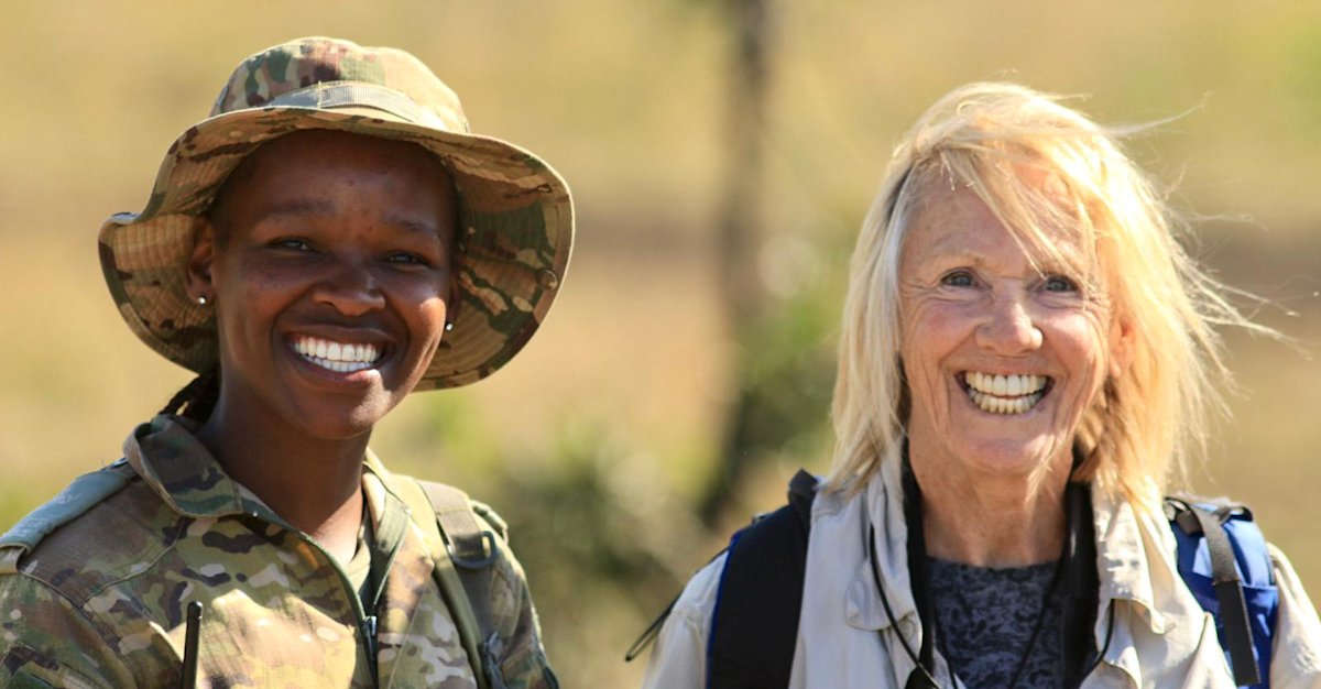 A ranger and Earthwatch Expeditions participant, South Africa.